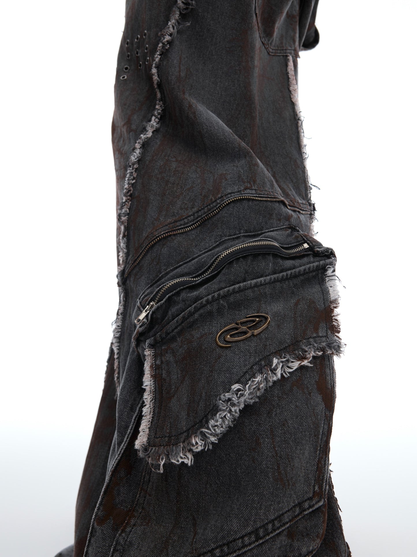 【24s Oct.】Three Dimensional Cut Pocket Holes for An Old Wash Loose Denim Suit ArtsKoreanMan