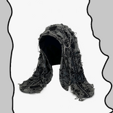 Dark Punk Chain Long Ear Hat