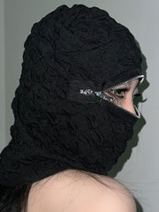 Breathable Elastic Knit Textured Face Mask