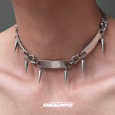 Punk Metal Rivet Necklace