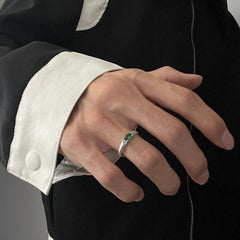 Oasis Series Gemstone Adjustable Ring ArtsKoreanMan