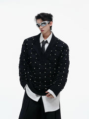 【25s Sep.】Pearl Embellished V-neck Sweater