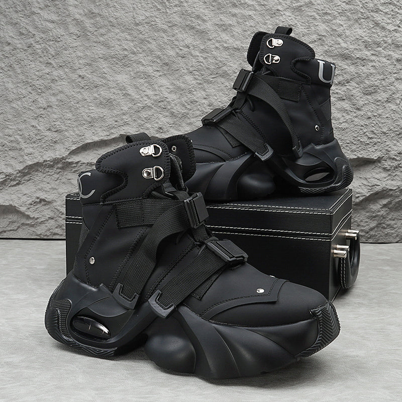 Black Warrior High-top Functional Boots ArtsKoreanMan