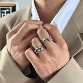 Liquid Lava Irregular Minimalist Ring