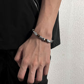 Beaded Titanium Steel Bracelet