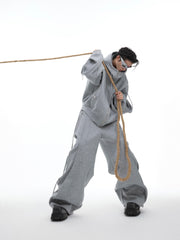 【24s Sep.】Deconstruction Design Loose Hoodie Set ArtsKoreanMan