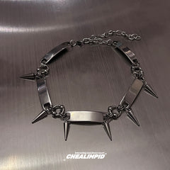 Punk Metal Rivet Necklace