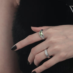 Cat's Eye Vintage Adjustable Size Ring ArtsKoreanMan