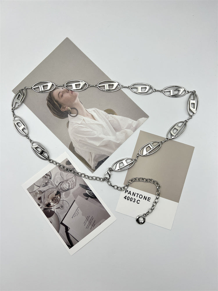 Vintage Silver Metal Waist Chain ArtsKoreanMan