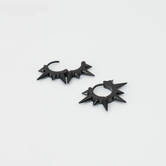 Punk Thorn Titanium Earrings