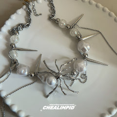 Y2k Alien Spider Punk Multi-Layered Necklace ArtsKoreanMan