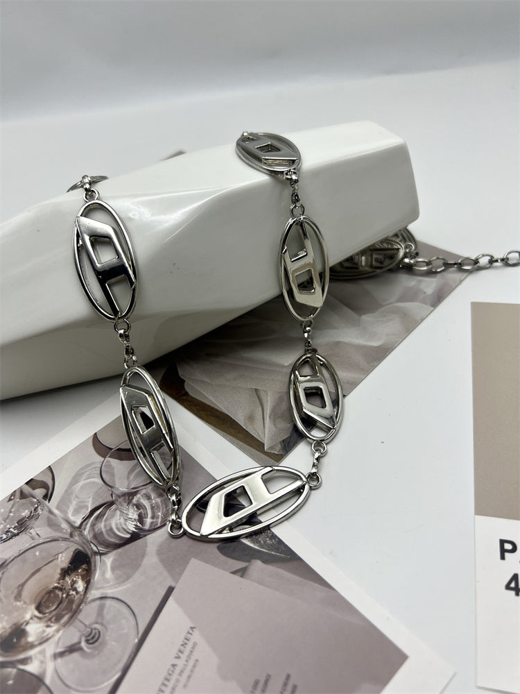 Vintage Silver Metal Waist Chain ArtsKoreanMan
