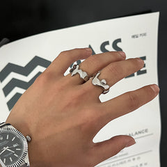 Liquid Lava Irregular Minimalist Ring