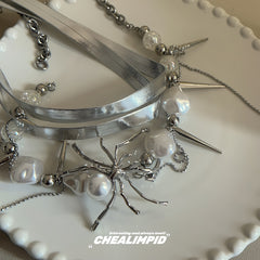 Y2k Alien Spider Punk Multi-Layered Necklace ArtsKoreanMan