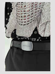 Niche Metal Buckle Belt ArtsKoreanMan