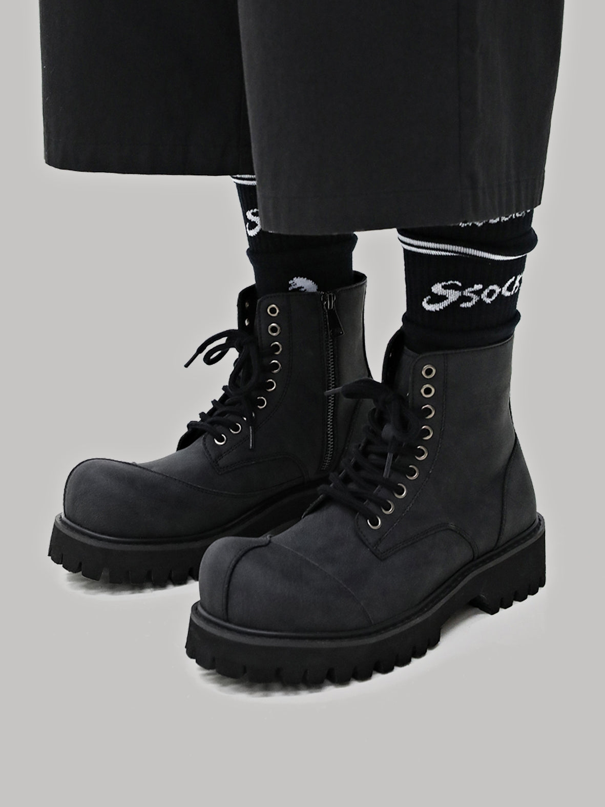 Deconstructed Thick-soled Martin Boots ArtsKoreanMan
