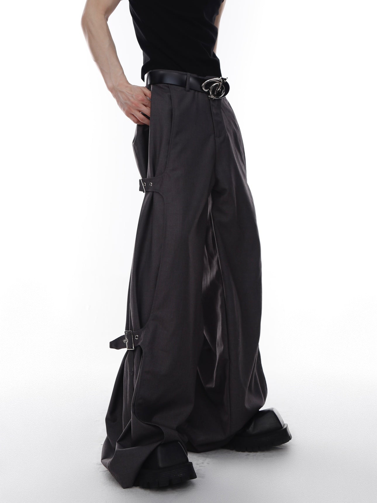 【24s April.】Adjustable Flared Trousers ArtsKoreanMan
