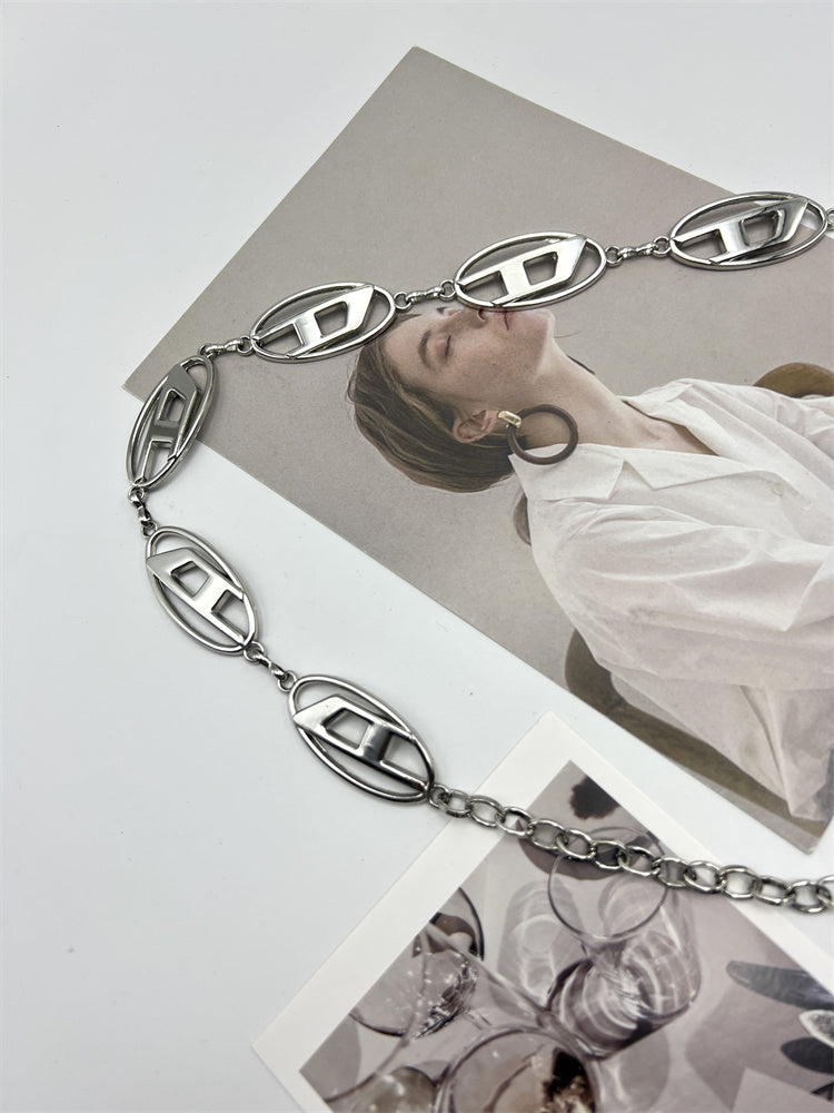 Vintage Silver Metal Waist Chain ArtsKoreanMan