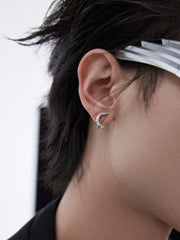 High-end Luxury T-shaped Asymmetrical Earrings ArtsKoreanMan