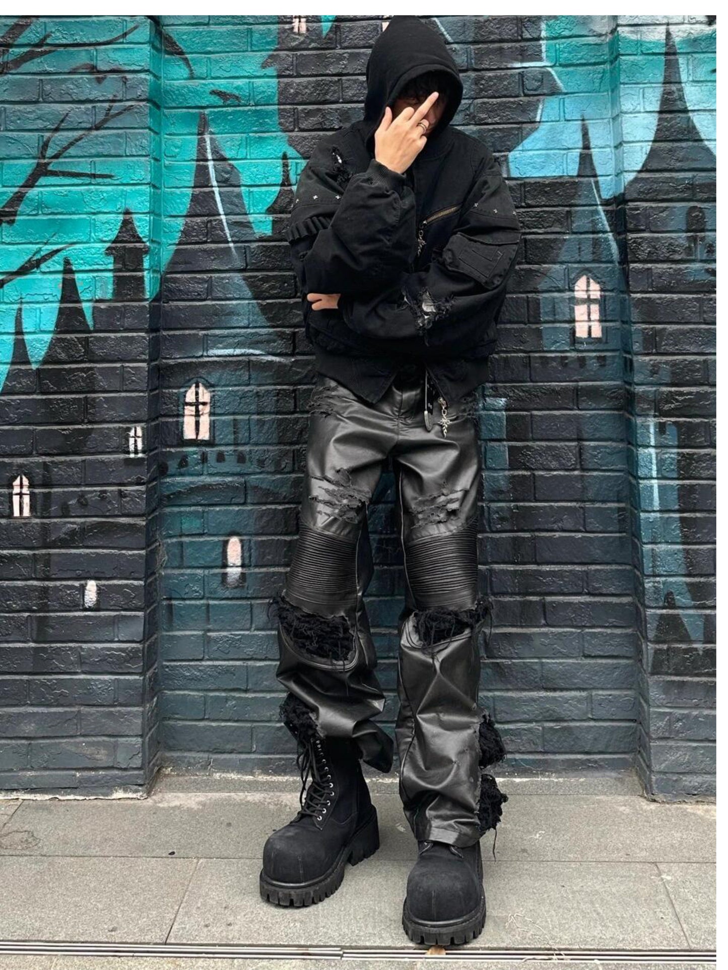Retro Dark Knight Big Toe Martin Boots