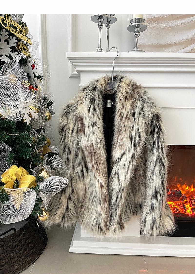 【24s Nov.】Leopard Plush Faux Fur Coat(Girls) ArtsKoreanMan