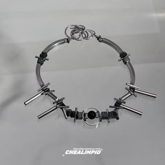 Mechanic Metal Irregular Necklace ArtsKoreanMan