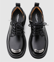 Thick-soled Metallic Derby Shoes ArtsKoreanMan