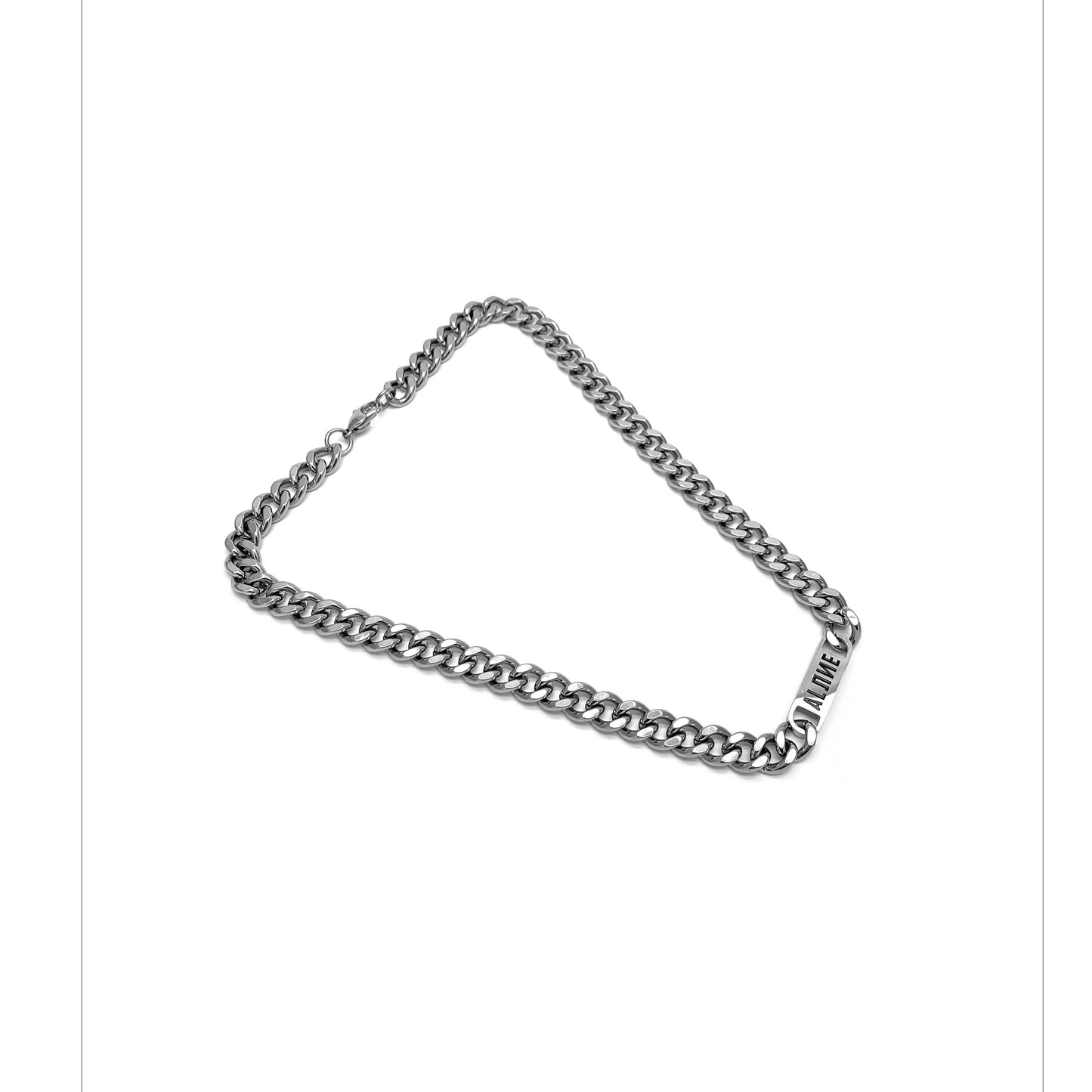 Trendy Letters Cuban Titanium Steel Necklace ArtsKoreanMan