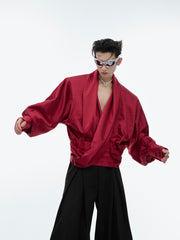 【24s June.】Liquid Texture V-neck Design Lining ArtsKoreanMan