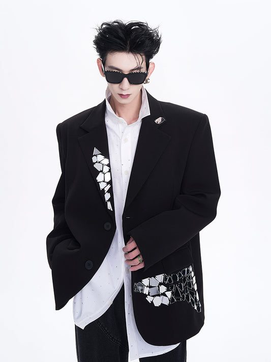 【24s Dec.】Niche Design Liquid Metal Suit Jacket ArtsKoreanMan