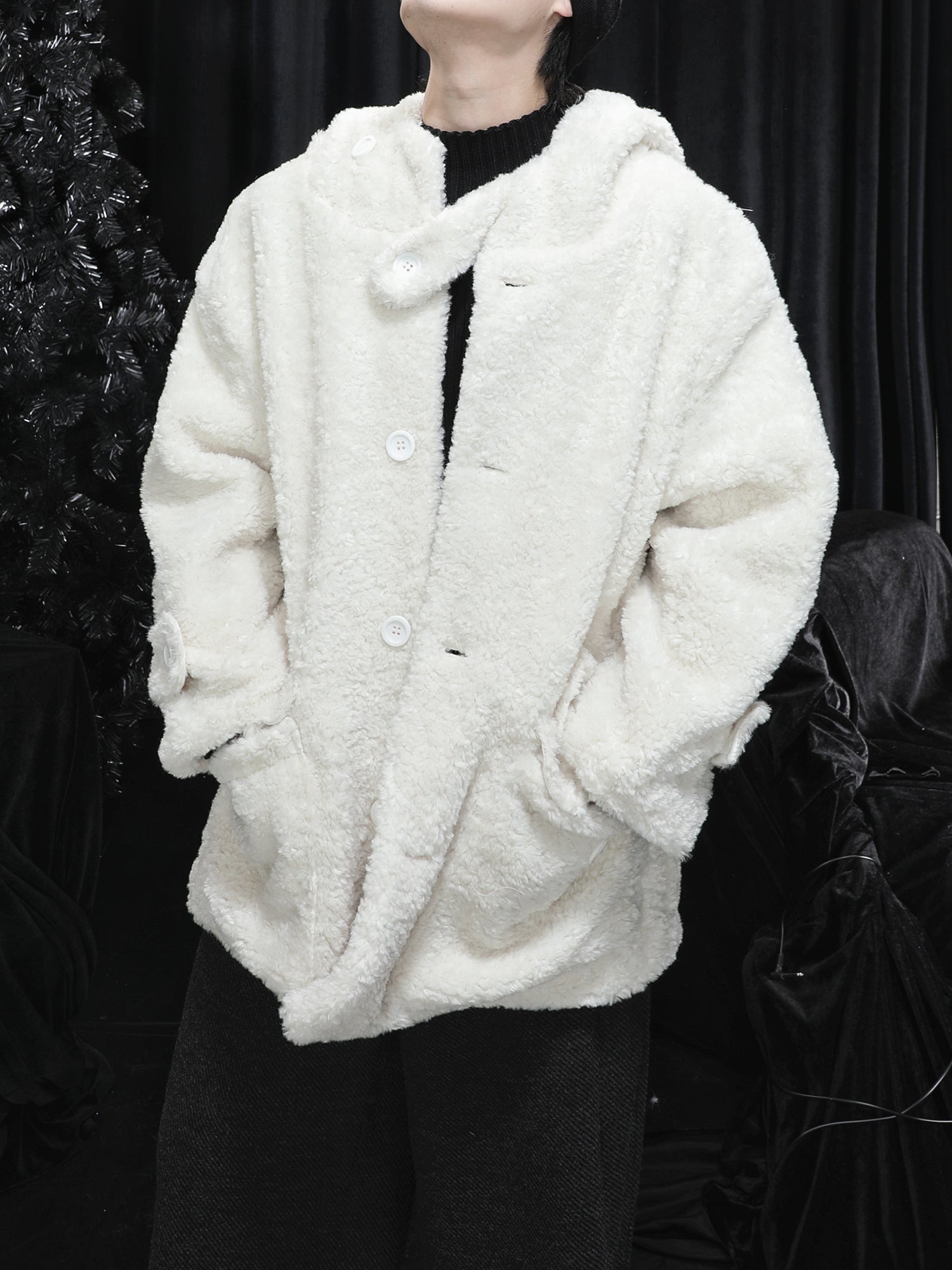 Warm Lambswool Hooded Jacket ArtsKoreanMan