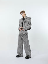 【24s March.】Retro Distressed Simple Denim Suit ArtsKoreanMan
