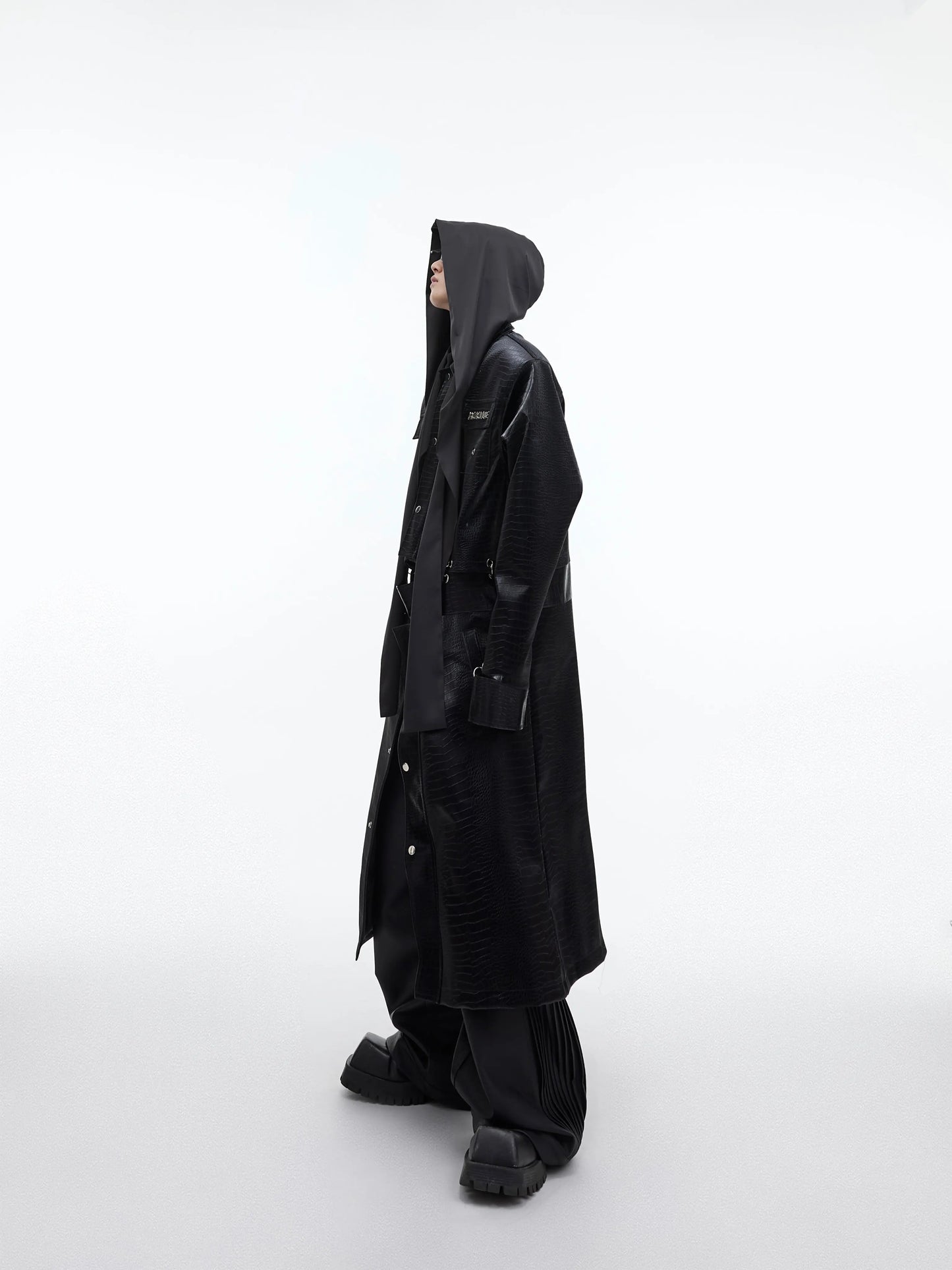 【23s September.】Shawl Hooded Long Streamer Shirt ArtsKoreanMan