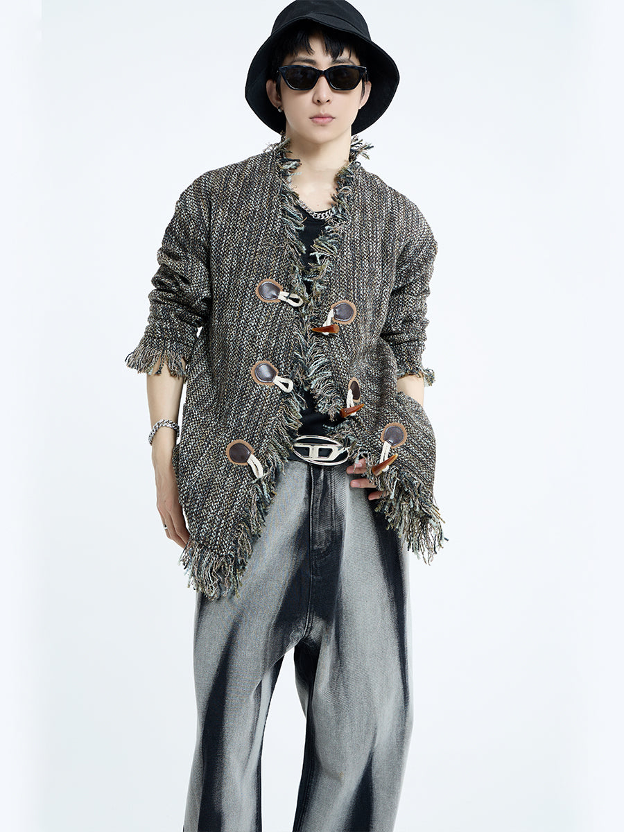 【23s September.】Vintage Braided Raw Trim Unisex Jacket -L ArtsKoreanMan