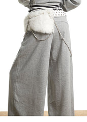 Versatile Irregular Chain Furry Belt