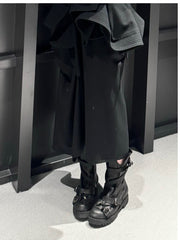 Dark Eetro Distressed Lace-up Martin Boots