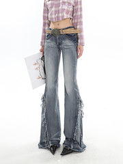【24s June.】Vintage Washed Raw Edge Flared Jeans ArtsKoreanMan