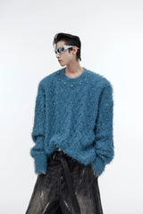【23s September.】Solid Color Metallic Button Knitted Sweater ArtsKoreanMan