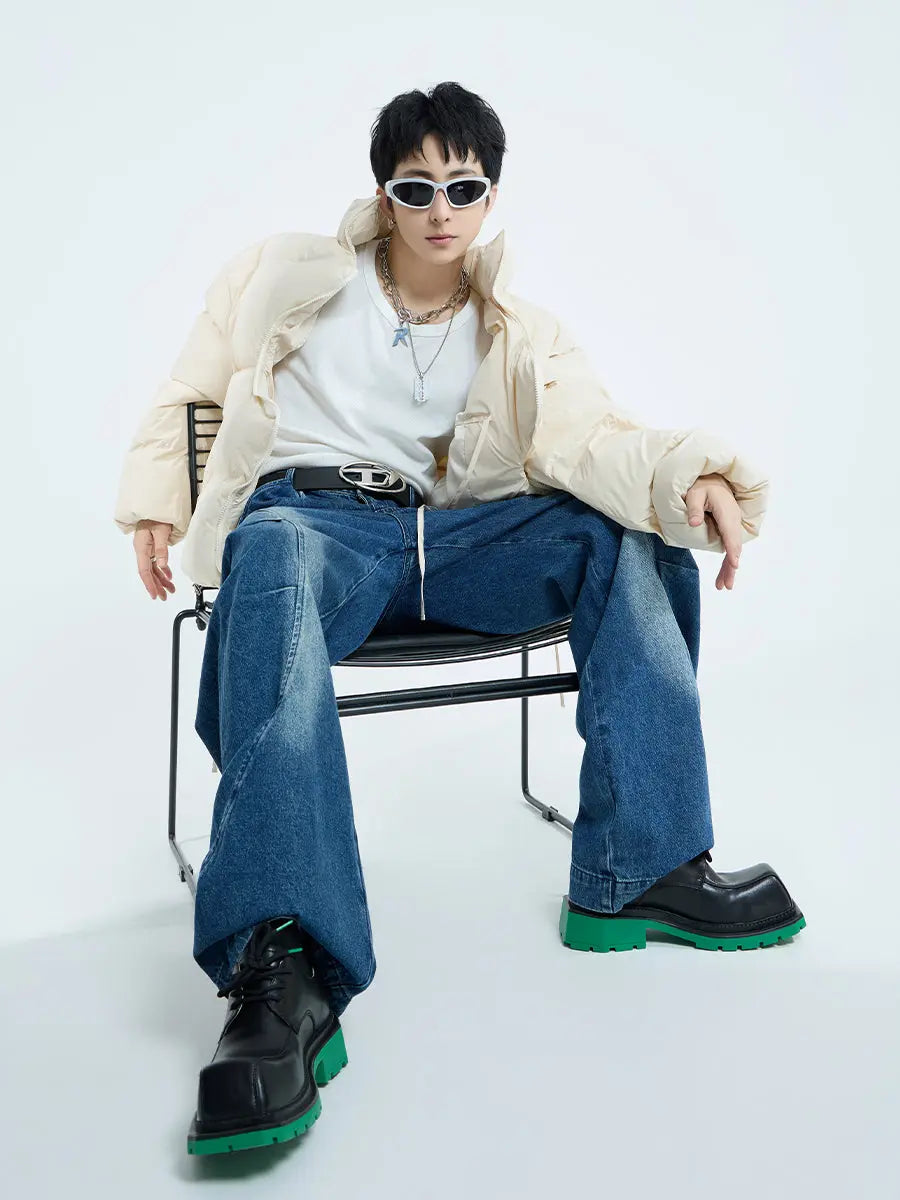 【23s September.】Irregular Zipper Design Padded Jacket ArtsKoreanMan