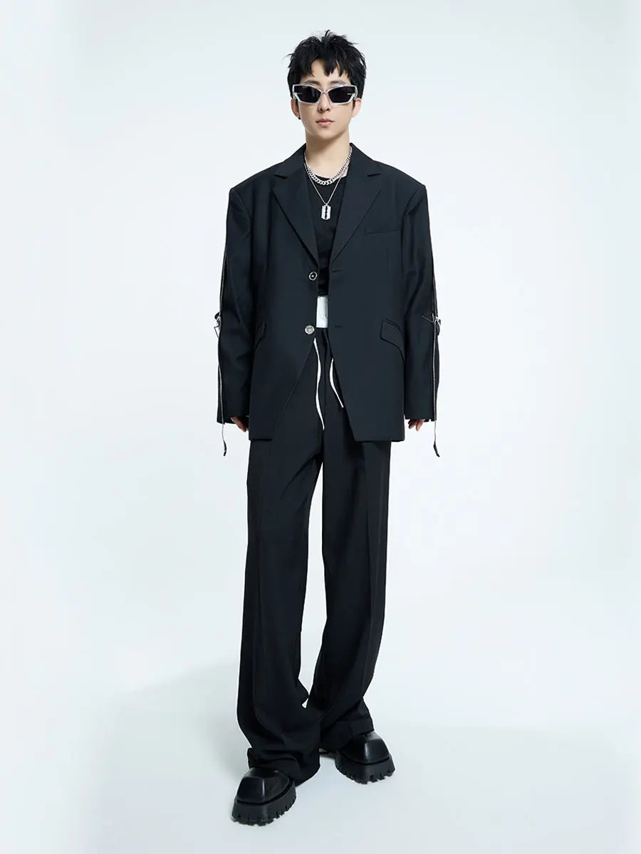 【23s September.】Metallic Embellished Blazer ArtsKoreanMan