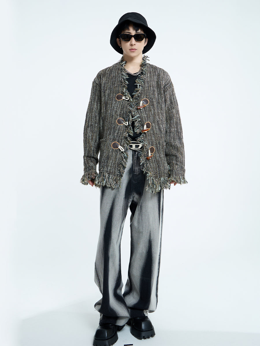 【23s September.】Vintage Braided Raw Trim Unisex Jacket -L ArtsKoreanMan