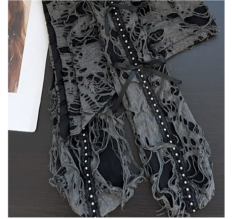 Dark Punk Chain Long Ear Hat