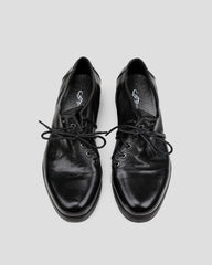 Deconstructed Lace-Up Derby Shoes
