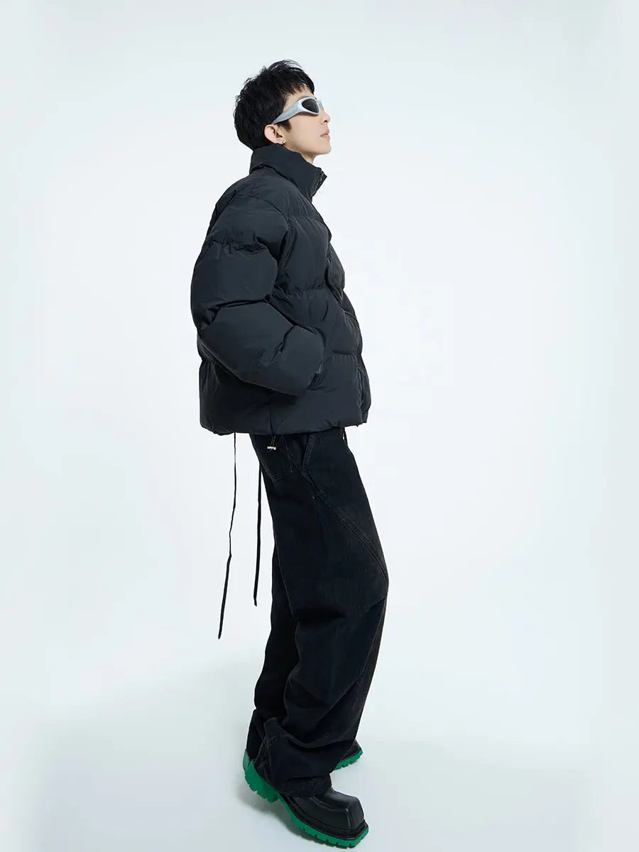 【23s September.】Irregular Zipper Design Padded Jacket ArtsKoreanMan