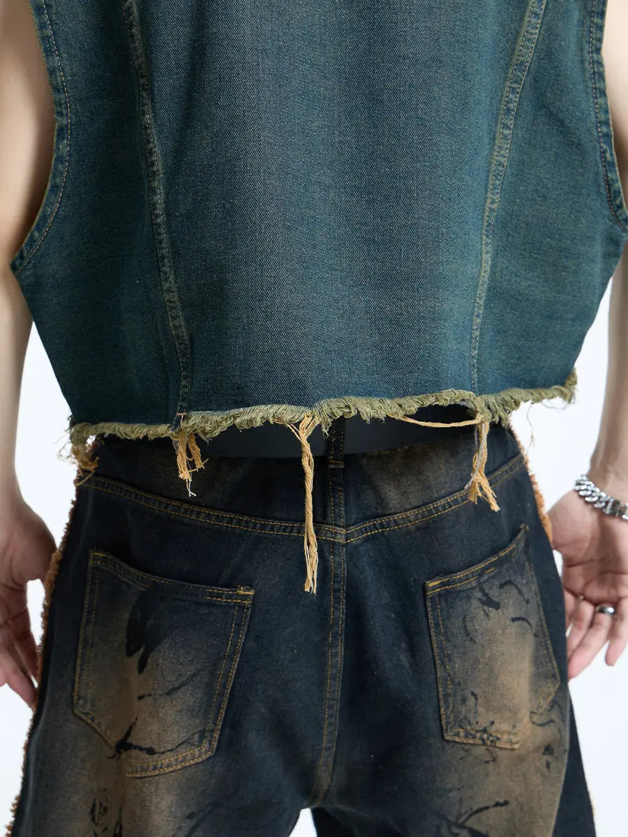【23s September.】Mud Denim Vest ArtsKoreanMan
