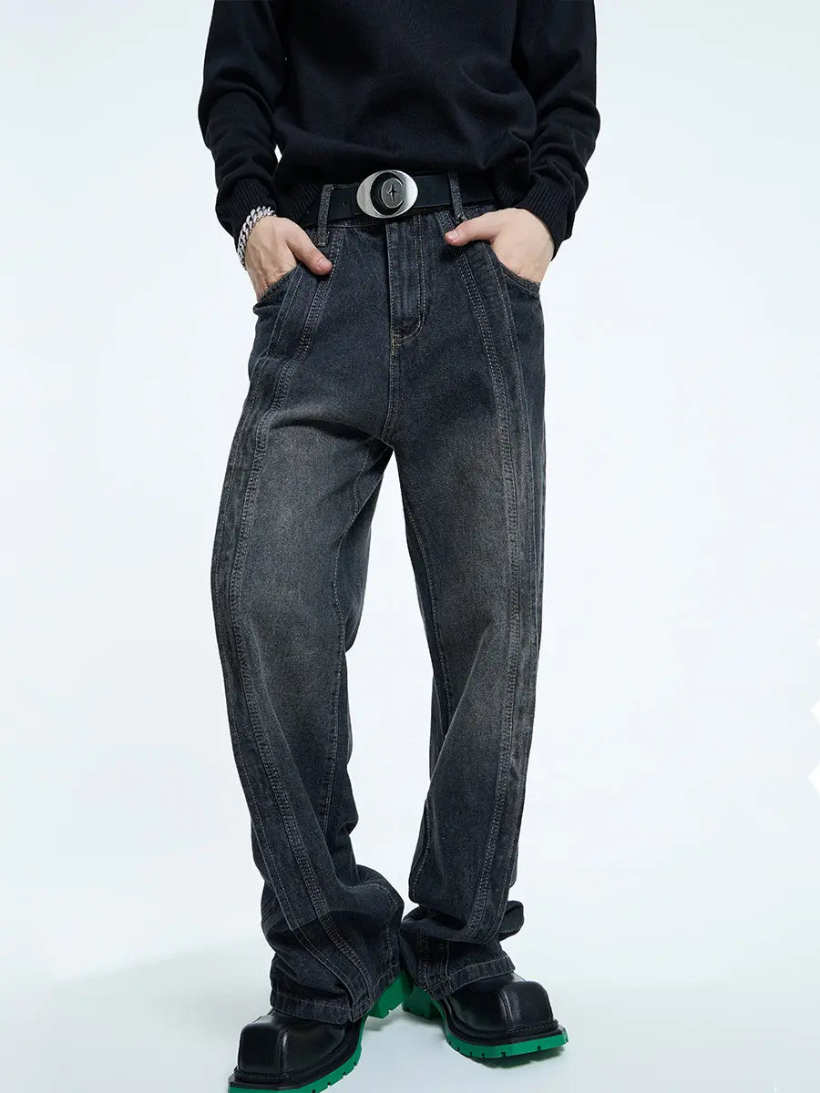 【23s September.】Hip-Hop Relaxed Straight Jeans ArtsKoreanMan