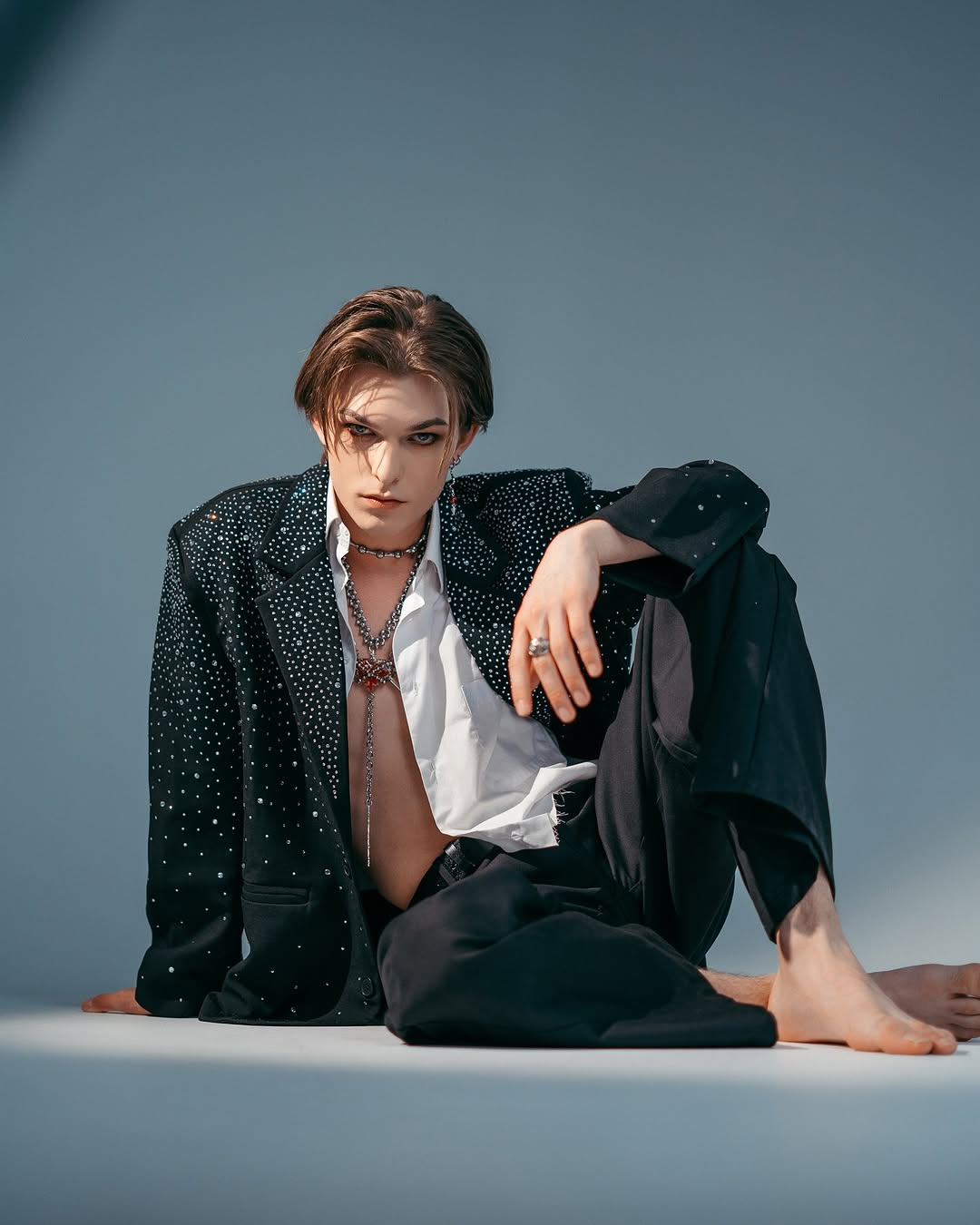 【24s Oct.】Rhinestone Design Suit Jacket