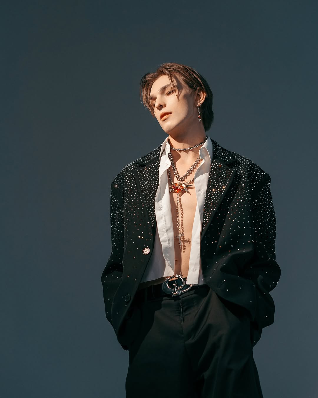 【24s Oct.】Rhinestone Design Suit Jacket
