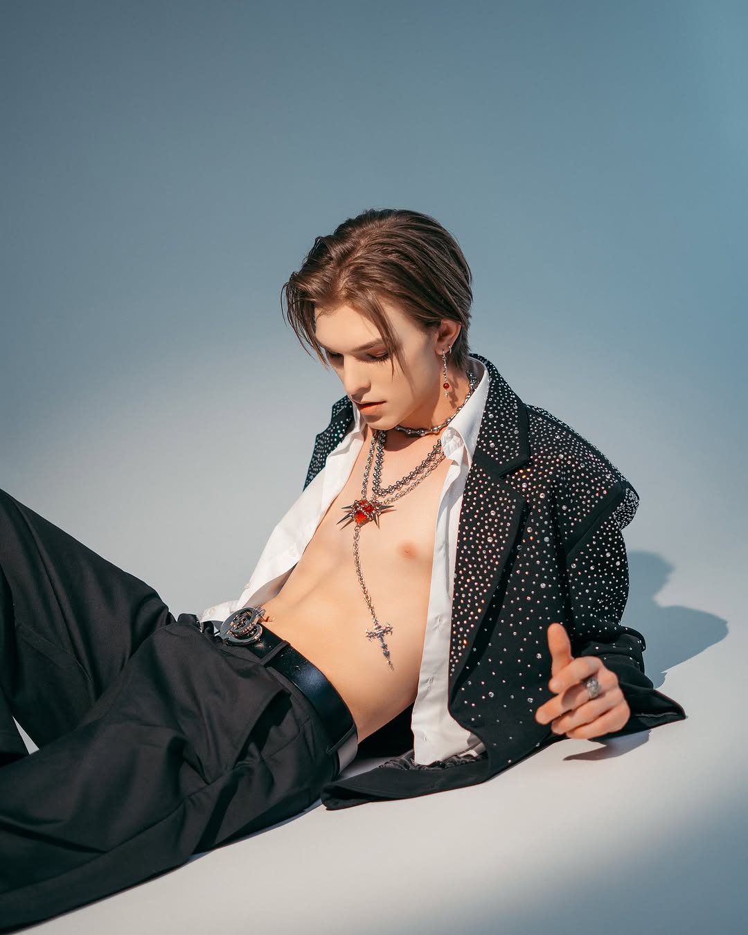 【24s Oct.】Rhinestone Design Suit Jacket