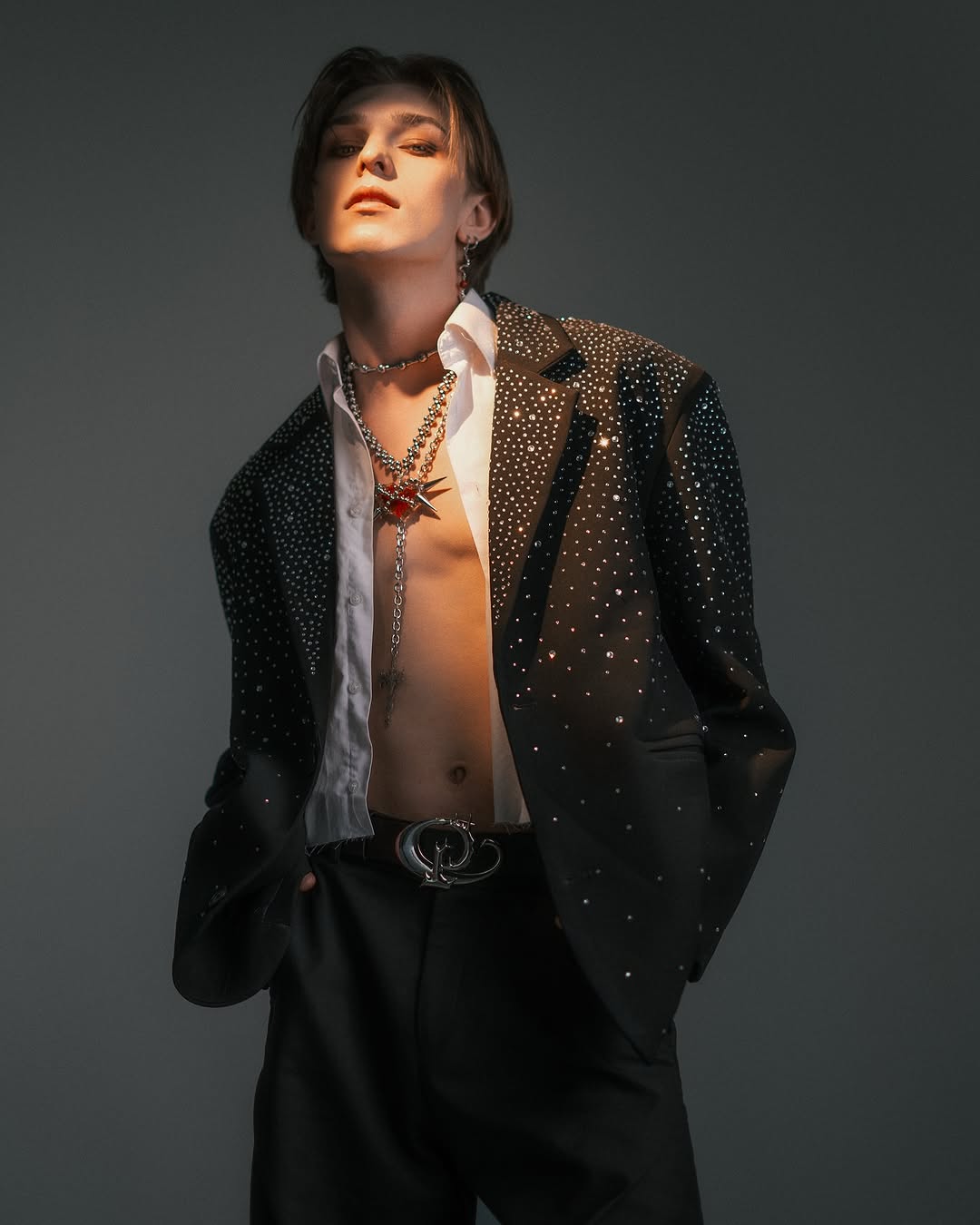【24s Oct.】Rhinestone Design Suit Jacket